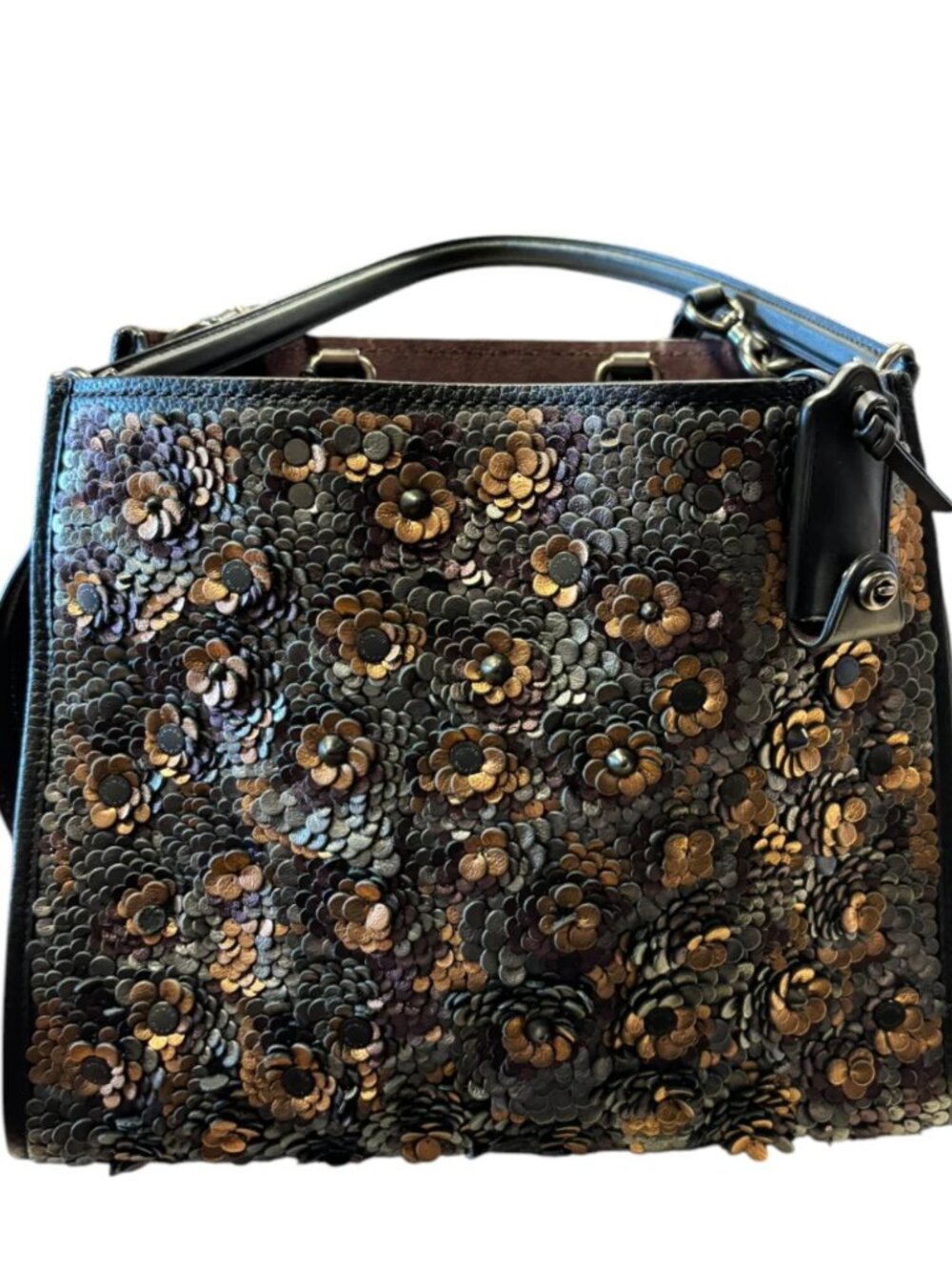 Coach Black + Bronze Purse